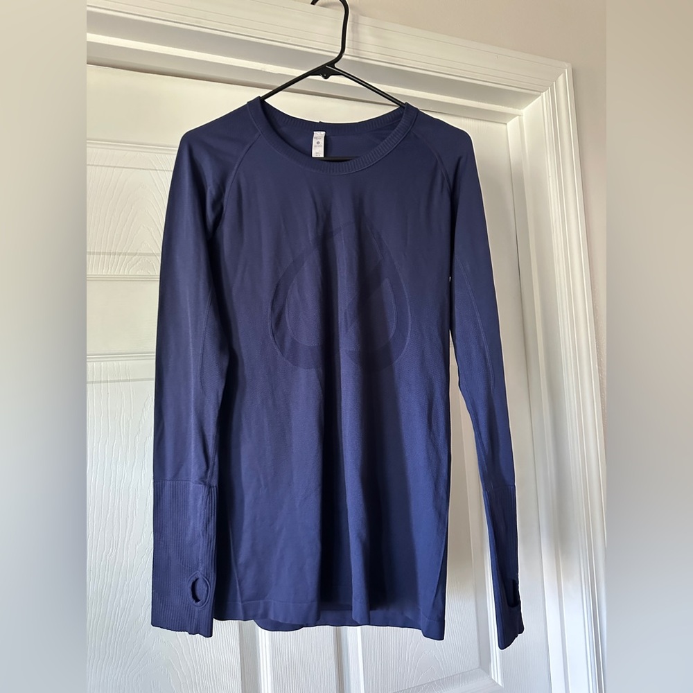 CRZ Yoga long sleeve navy blue top size large